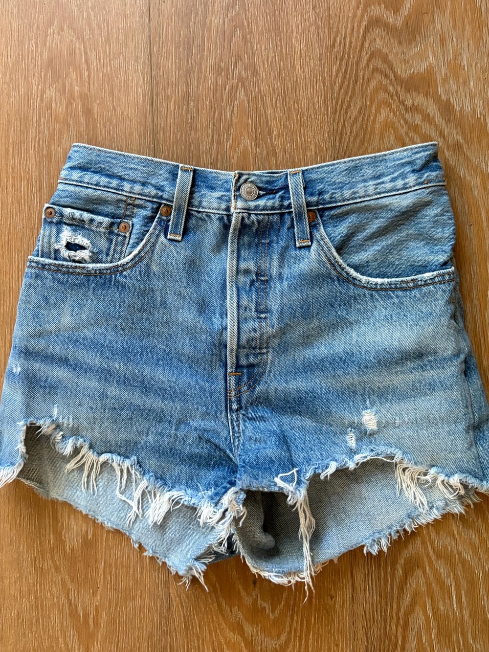Levis high rise 501 shorts
